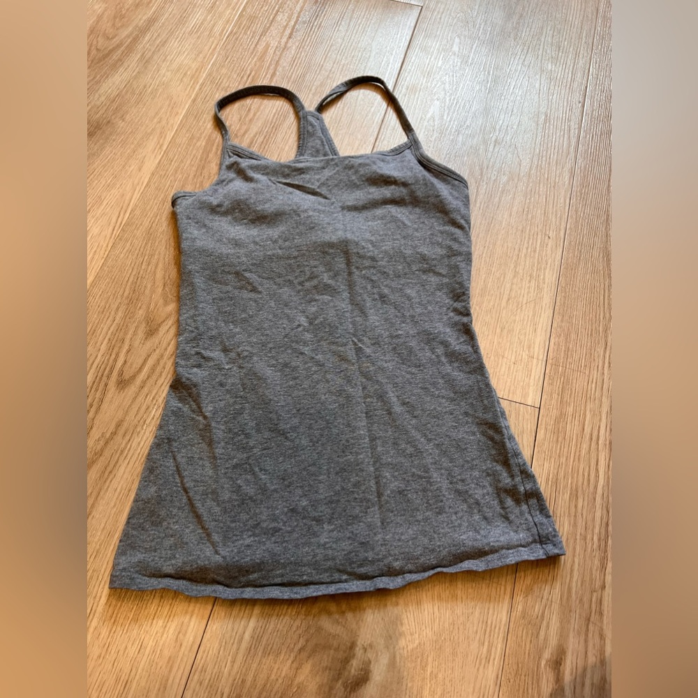 Gray shelf top tank top